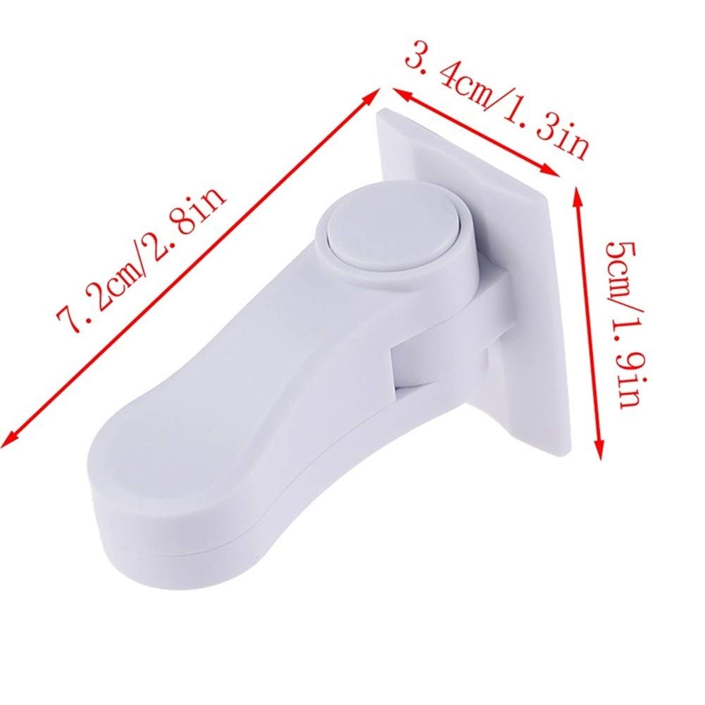 Ferramenta per Finestra 1Pcs Maniglia di plastica Bambino cassaforte di Sicurezza for Porte e finestre a ghigliottina Leva di bloccaggio di Sicurezza Sweep Fermo (Color : 10pcs)