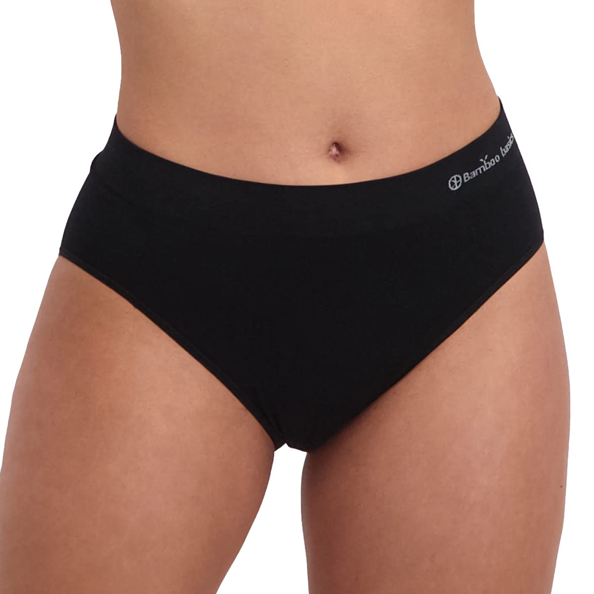Bamboo Basics Belle - Slip da donna, senza cuciture, in jersey, con logo