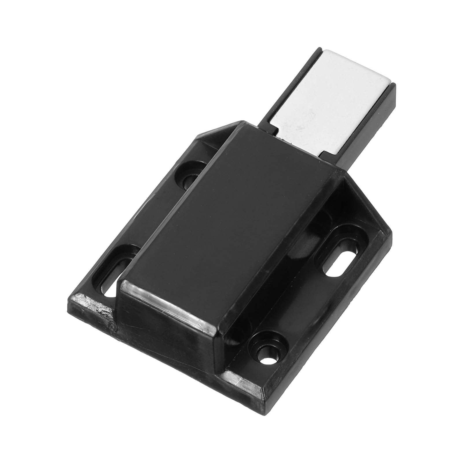 Sourcingmap Glass Door Magnetic Touch Catch Latch Closure Plastic Black 10pcs, 5-8mm 4Set - Image 4