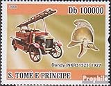 Gebiet: Sao Tome e Principe Prophila Collection Sao Tome e Principe 3553 (kompl.Ausg.) 2008 Historische Feuerwehrfahrzeuge (Briefmarken für Sammler) Feuerwehr / Polizei