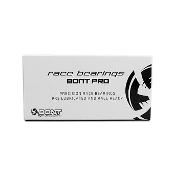 Bont Pro Racing 608 Skate Bearings - Inline and Roller Skate Bearings for Quad and Speed Skating -16 Pack - Fits Skateboard and Scooter