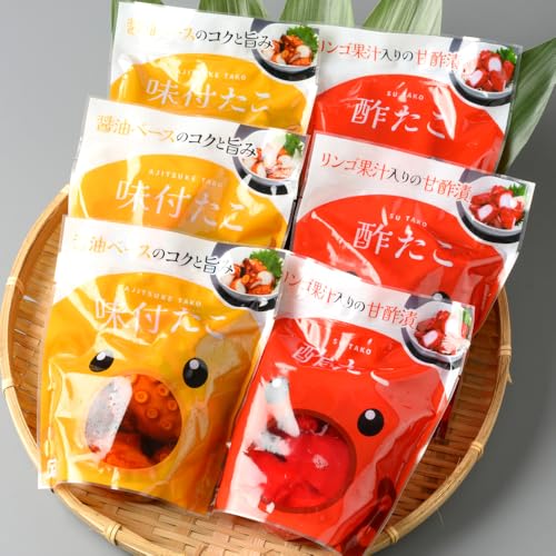 かねいしの酢蛸・味付け蛸 袋セット 6袋入り