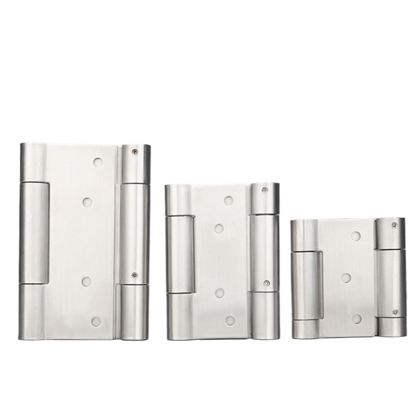 Kdhcvkz 5Inch 2Pcs 3Mm Thicker Stainless Steel Adjustable Hinge Spring Swing Wood Door Hinge(5Inch)