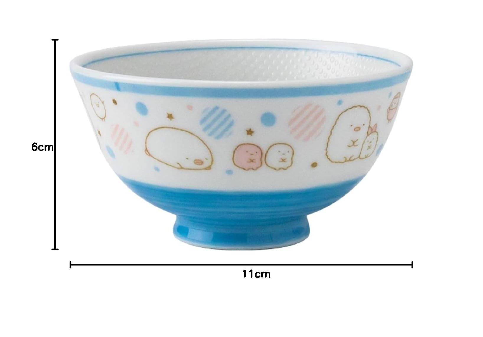 Amazon.co.jp: アサヒ興洋 すみっコぐらし 茶碗 ドット SG21-01