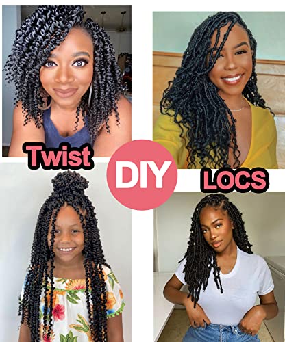 Batisi Kinky Twist Braiding Hair Grey 3 Packs, 12 Inch Pre Separated Marley Hair For Locs, Pre Fluffed Spring Twist Hair For Black Women, 10 Strands/Pack, Springy Afro Twist Hair For Braiding #TOP4