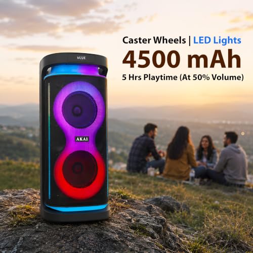 AKAI Store AKAI Partybox PM-160P Turbo 160W Bluetooth Speaker - Image 4