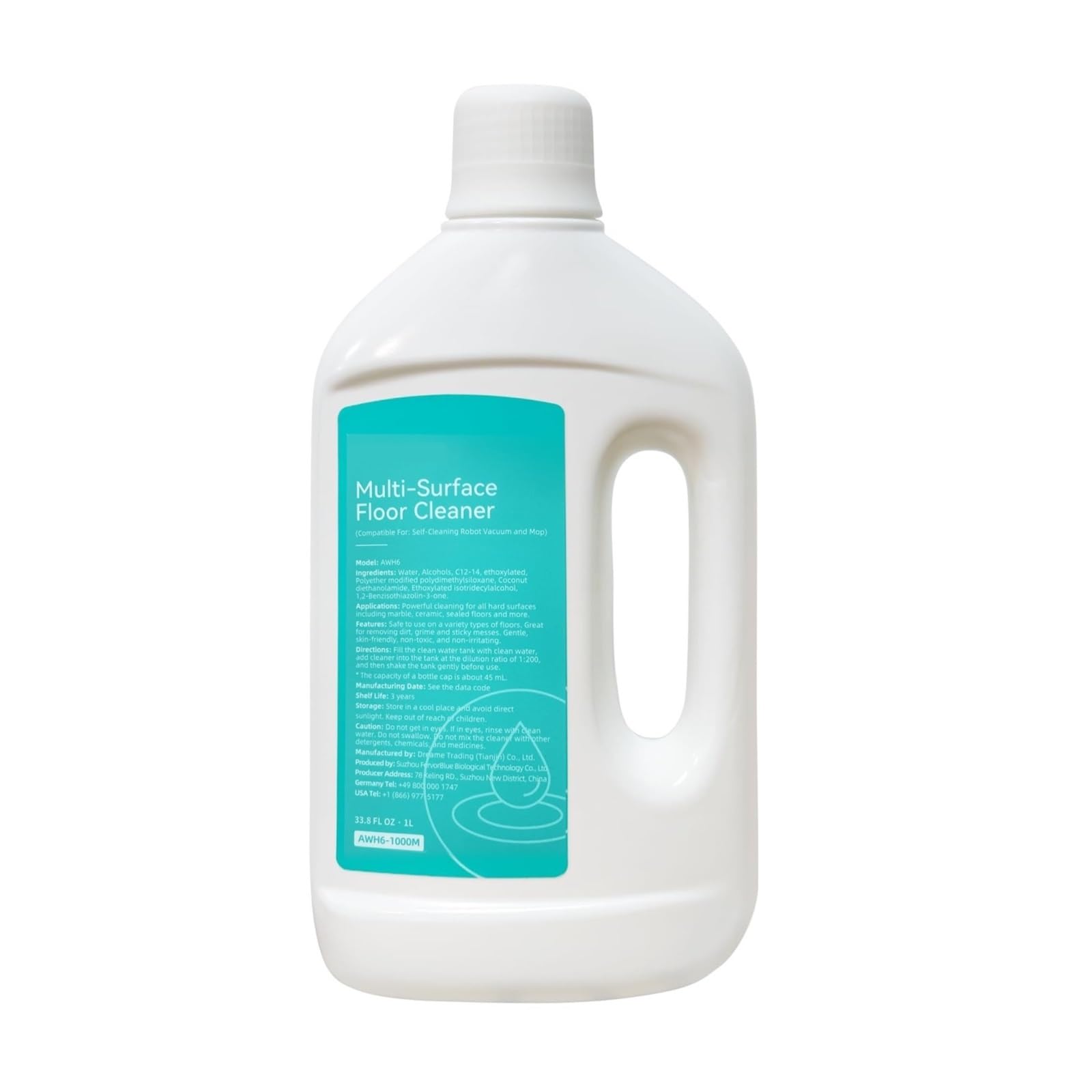 EADXCSF Floor Cleaning Solution,Compatible with DREAME L10s Ultra/L20 Ultra/X50 Ultra/L10s Pro Ultra/X40 Ultra/L40 Ultra/X30 Ultra/L30 Ultra/D10 Plus/X40 Master/L10s Ultra Gen 2, (33.81 Fl Oz)