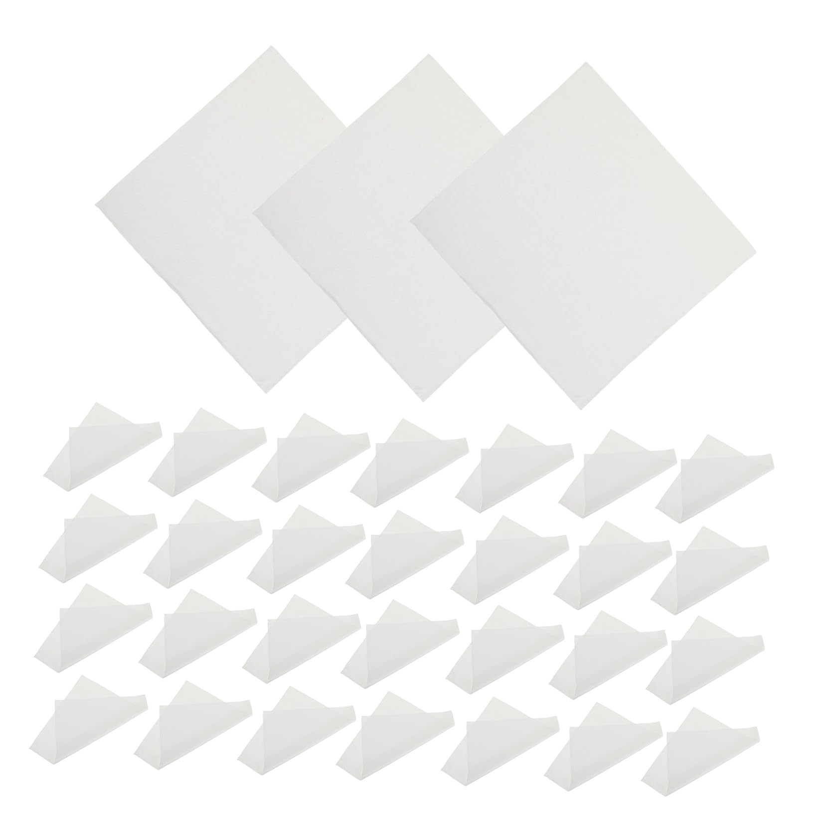Homoyoyo Paño de Limpieza Antiestático para Superficies Delicadas y Lentes de Cámara, 100 Piezas de Poliéster Blanco para Ensamblaje de Semiconductores y Pantallas LCD/led
