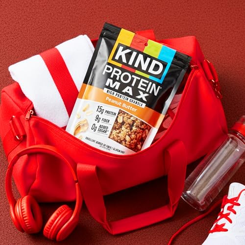 Image of KIND Protein MAX Granola, Peanut Butter, Gluten Free, High Protein, Keto Snacks, 15g Protein, 9oz, 1 Count