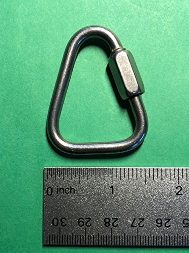 Delta Quick Link 3/16 para toldos vela y jarcias de barcos eslabón triangular de acero de 5 mm 3