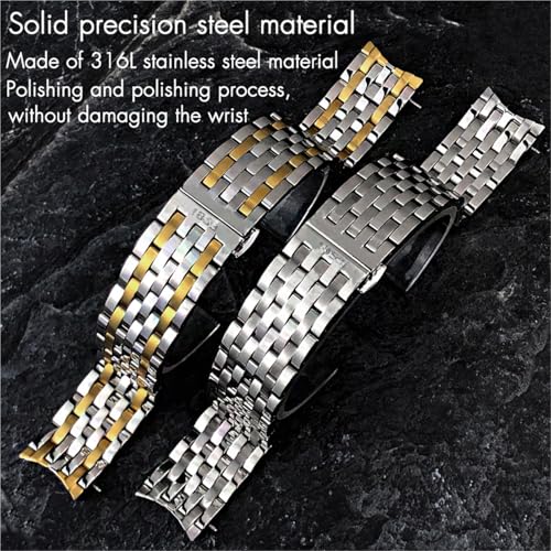 Sangle de montre courbée 19mm pour éviter les chutes du modèle T038