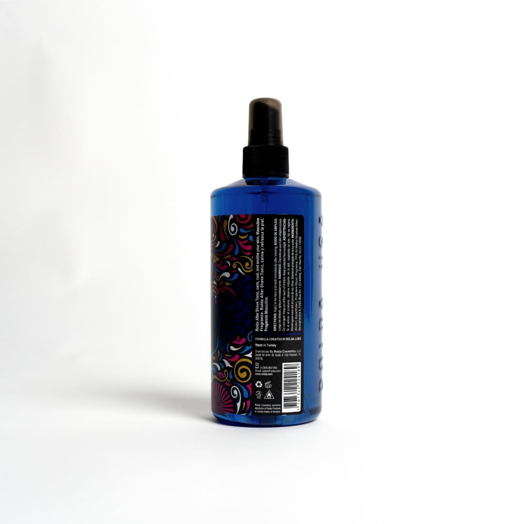 Midnight After Shave Tonic Colonia para hombres – Spray tónico para después del afeitado, calma la irritación, ayuda a curar y limpiar áreas afeitadas, fragancia masculina (14.54 onzas | 14.5 fl 9