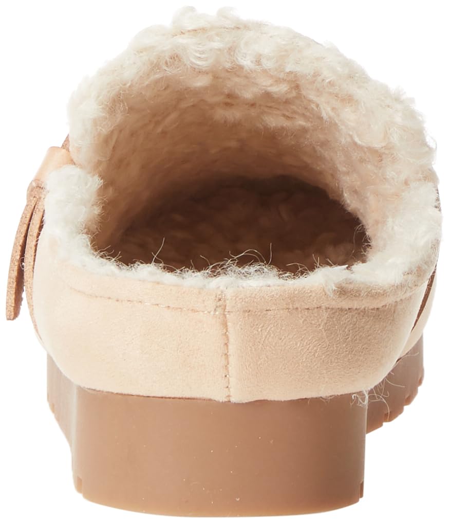 Amazon Essentials Mujer Zapatilla sin Talón de Espuma Viscoelástica y Piel de Oveja