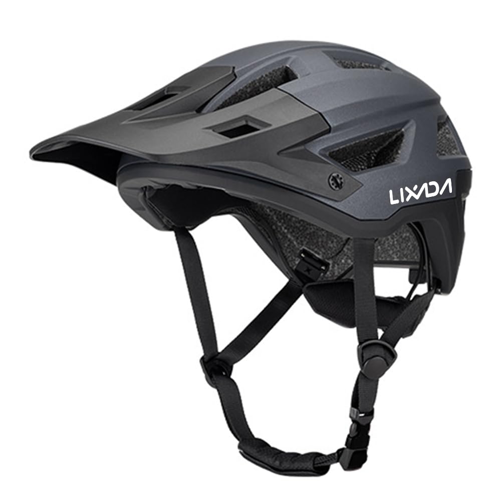 Lixada Bike Helmet for Men and Women, cycle helmet 14 Vents with Adjustable Strap & Detachable Visor 55-61cm