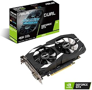 ASUS Dual GeForce GTX 1650 4GB GDDR5 maximum efficiency gaming graphics card DUAL-GTX1650-4G