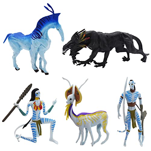 Babioms Juego de 5 figuras de avatar, juego de figuras de fiesta de cumpleaños, figuras de avatar...