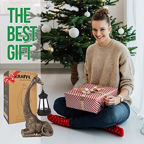 Goodeco 11 "Giraffe Statue Garden Decor - Great For Giraffe Gifts, Mom Gifts, Women's Presents, Birthdays And More, Eye-Catching Giraffe Ornament For Outdoor & Home Decor (Giraffe) #TOP1
