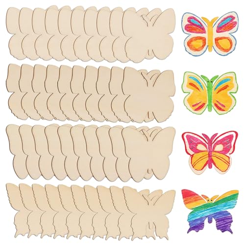 40 Stück Holz Schmetterling Zum Bemalen, Schmetterling Holz...