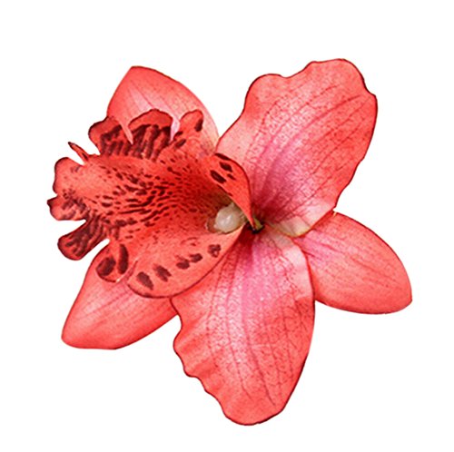 Freedi Womens Flower Hair Clip Pin Beach Party Wedding Event Girls Orchid Hairpins Decor