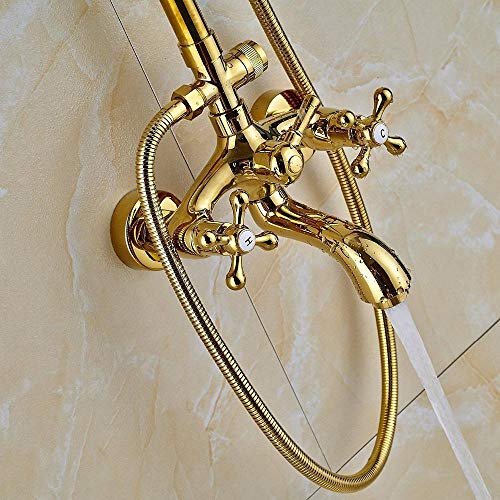 Ensemble de douche poli à la main pour éliminer le calcaire incrusté