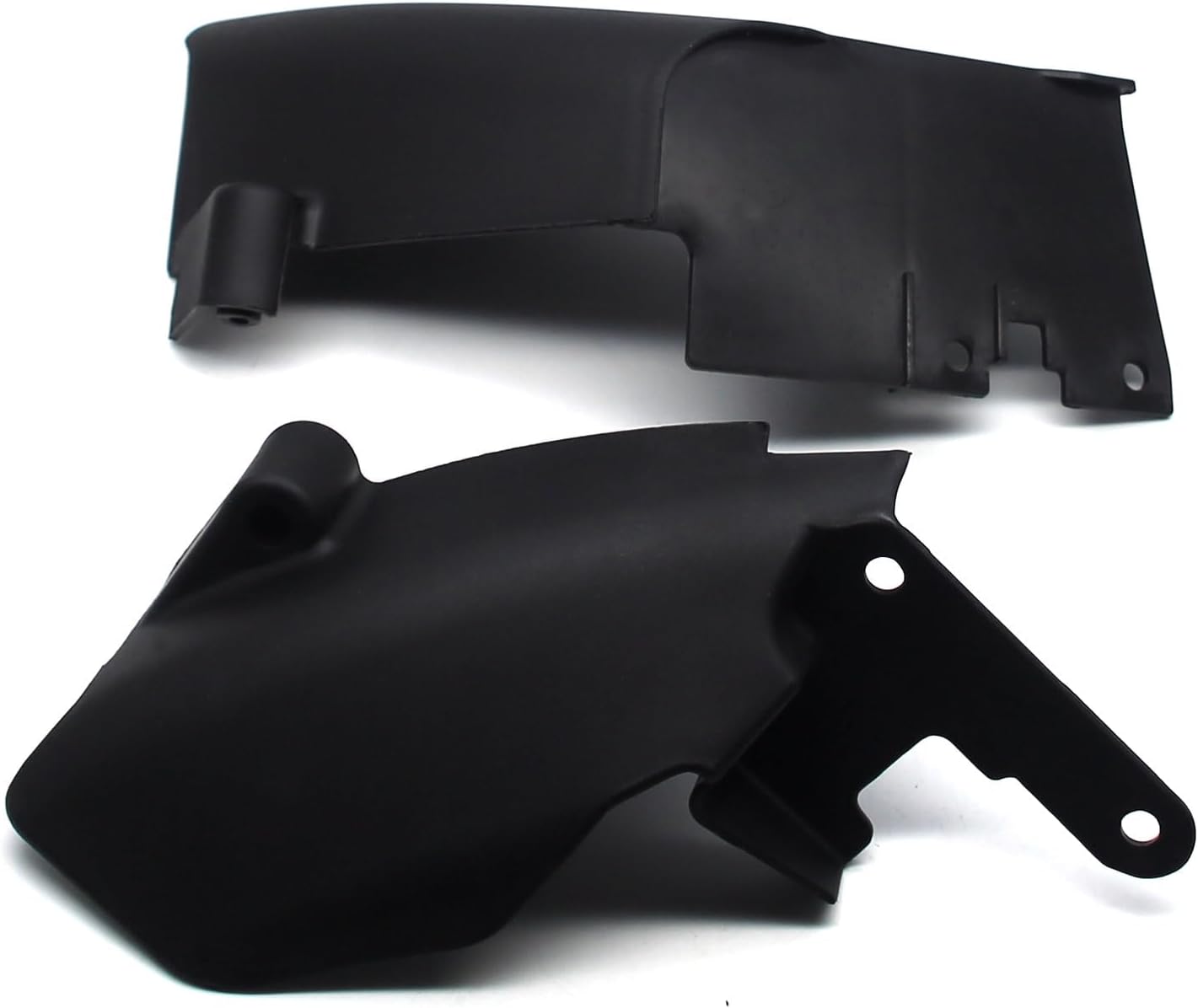 MZS Mid Frame Air Deflector, 2006-2017 Heat Saddle Shield Cover Accessories Black Compatible with Dyna Fat Street Bob Low Rider Wide Glide