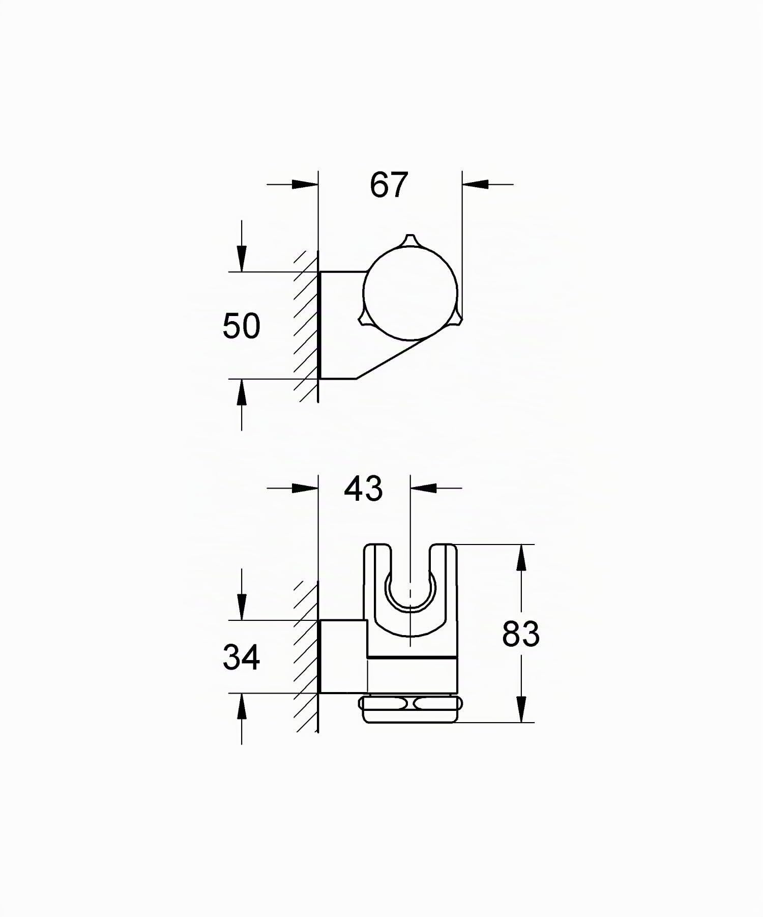 Grohe - Soporte Mural Regulable Ref. 28623000