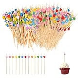 【Brochettes pour Enfants】Ces adorables pics colorés embellissent aussi bien les plats que les cocktails. Leurs motifs romantiques égayent les présentations, que ce soit au bar ou à la maison, rendant les mets irrésistibles.