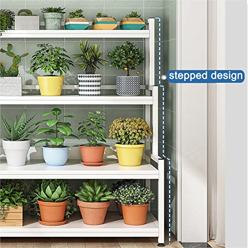 Support d'échelle réglable en métal robuste pour jardinage à la maison et présentation de fleurs
