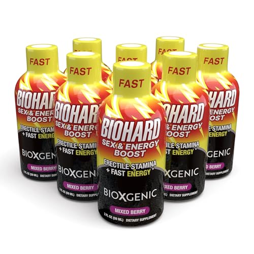 BioXgenic BIOHARD - 2 fl oz, Pack of 8 - Mixed Berry Flavor