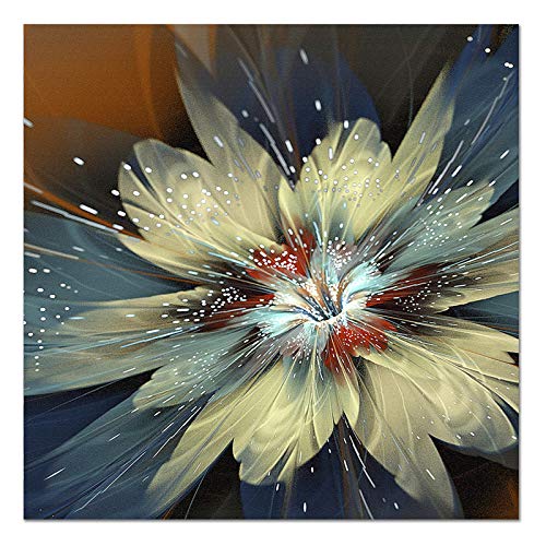 Lienzo de flores doradas estilo escandinavo y pintura moderna de alta gama