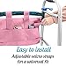 Top Glides Extra-Large Universal 6-Pocket Walker Bag/Tote/Pouch (Pink)