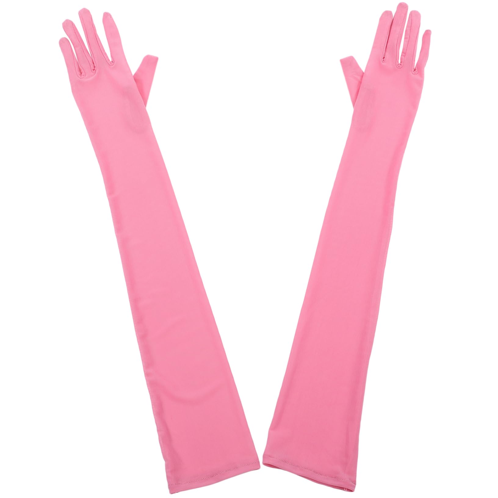 Didiseaon 1Pair Elegant Long Elbow Gloves for Women Stretchy Dance Party Gloves for Weddings Tea Parties and Special Occasions Lightweight