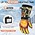 Heated Gloves for Men Women, Ski Winter Gloves 7.4V 22.2Wh Rechargeable Battery, Waterproof & Double Windproof Electric Heated Gloves, Camo Gloves for Outdoor Skiing Hunting Hiking Camping (XL)