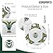 Icon Sports Official Colorado State Rams Soccer Ball - CSU154BL White Size 5