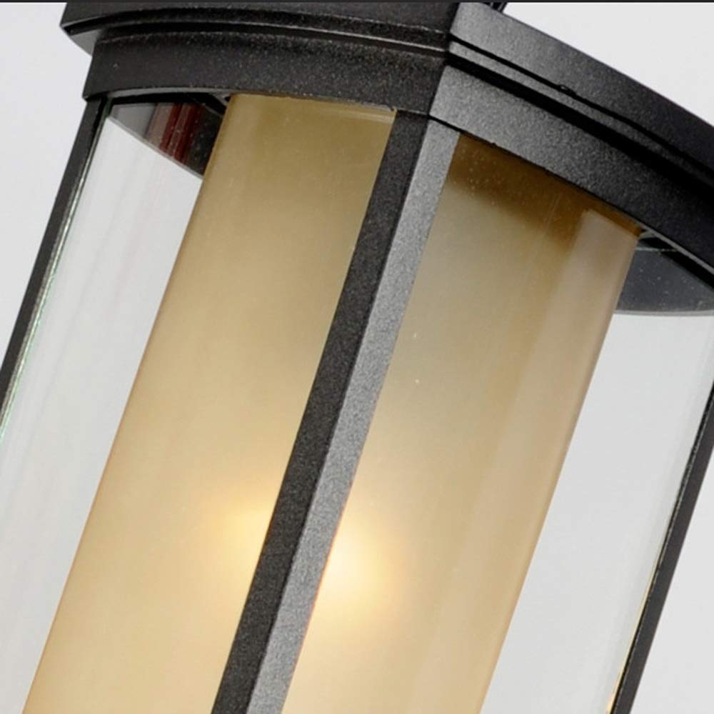 lampy wiszące, Zewnętrzna aluminiowa lampa na werandę, szklana latarnia, metalowa wisząca patio, wodoodporna, winnica, urządzenie oświetleniowe E27 Edison