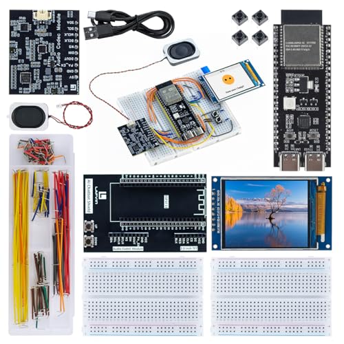 LAFVIN ESP32S3 AI Chatbot Kit ESP32-S3 Voice Assistant with Dual AI Platforms 2 inch TFT Display Wi-Fi & BLE 5.0 for IoT & AI Learning