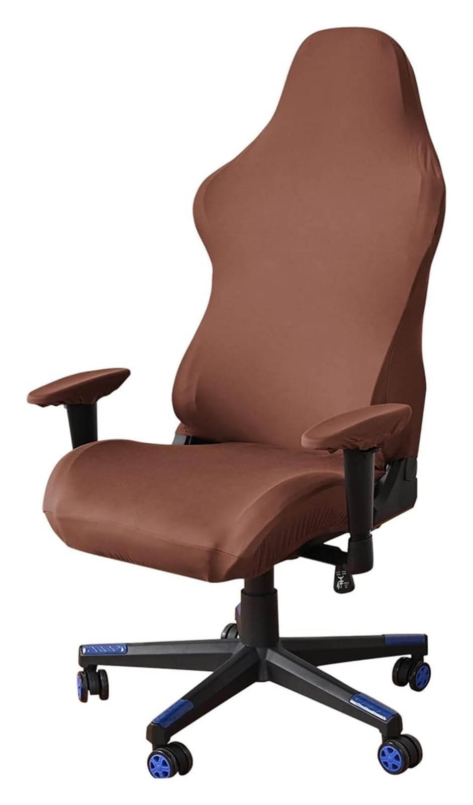 AOICXB Office Chair Seat Covers,Stretchable Gaming Chair Covers,with 1 Pair Armrest Cover, Reclining Racing Style Chair(Bruin)