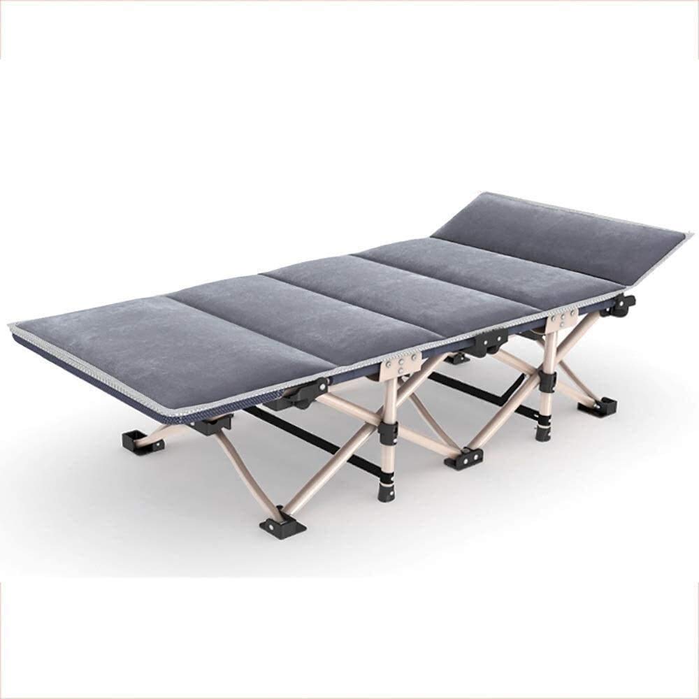 Lettino prendisole Patio Sedie reclinabili Lettino portatile Letto singolo pieghevole Letto da campeggio esterno Sedia da pranzo semplice Letto da ufficio Siesta Letto di accompagnamento Adulto, car