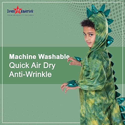Dress Up America T-Rex Costume For Kids - Dinosaur Costume For Boys And Girls - Green Dino Jumpsuit (Toddler 4) #TOP3