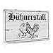 Putuo Decor H&uuml;hner Schild 20x30cm, Farmhouse Vintage Metallschild H&uuml;hner und Deko Geschenk Schild, Aluminium Metall Zeichen