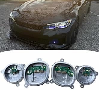 Yellow DRL Modules For 2019-2021 B-MW G20 G21 320i 330i 330e 330IX M340i M340iX S5A4A LED Headlight, Angel Eye DRL Turn signal Modules, 63118496133, 63118496137, 63118496138 (Blue)