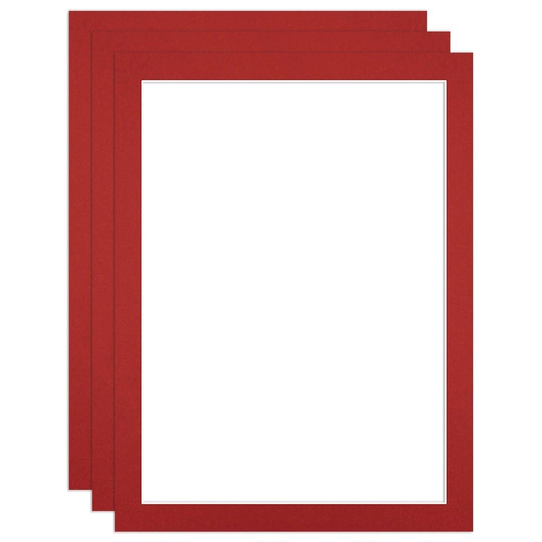 Procut Global 16x12" Crimson Picture Mounts - Fits 14x10" Photo Size