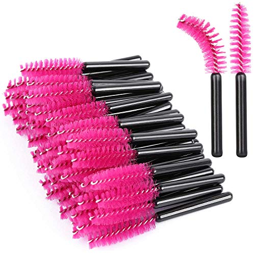 200 Pcs Mini Disposable Mascara Brushes Wands Makeup Applicators Eyelash Wands Spoolie Brushes 1.2 Inch