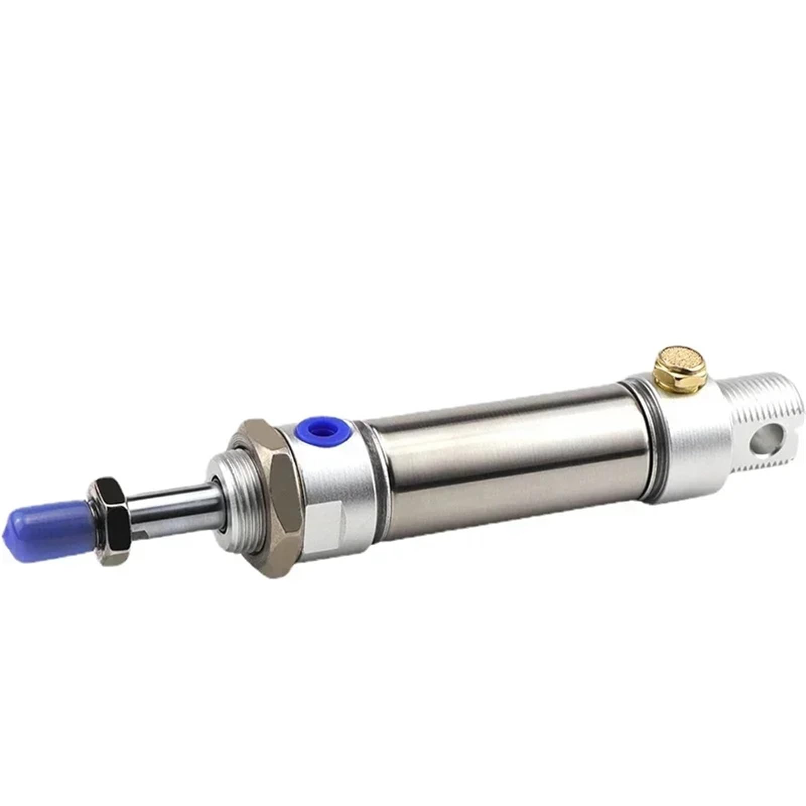 1 x cylinder skoku 16 mm, 20 mm, 25, 32, 40, 50 i 63 mm, skok 25-300 mm, okrągły cylinder z pojedynczym efektem sprężyna MTA, końcówka sprężyny (Stroke 125 mm-SCA, MTA25)