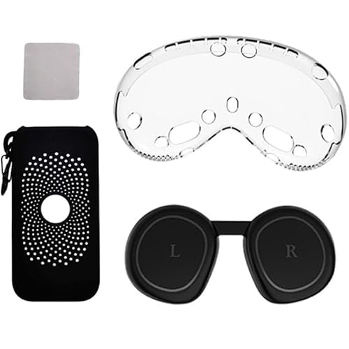 Vision Pro �A�N�Z�T���[4�Z�b�gApple Vision Pro �Ή� ���� �ی�J�o�[/�o�b�e���[ �V���R���P�[�X �ی�J�o�[/�����Y�ی�J�o�[/���@�\�N���[�j���O�N���X