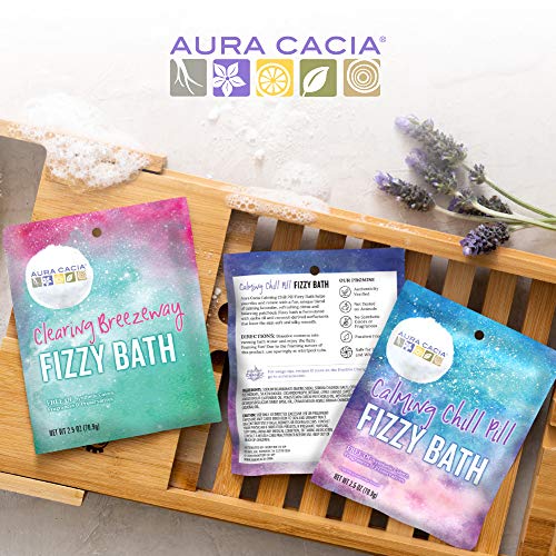 Aura Cacia Calming Chill Pill Fizzy Bath | Gc/Ms Tested For Purity | 2.5 Oz (70.9G) #TOP6