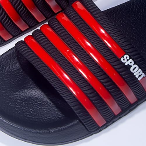 Premium Comfort Striped Yoga Mat Sildes Sandals Summer Slippers For Men Indoor Outdoor Non Slip Footwear3