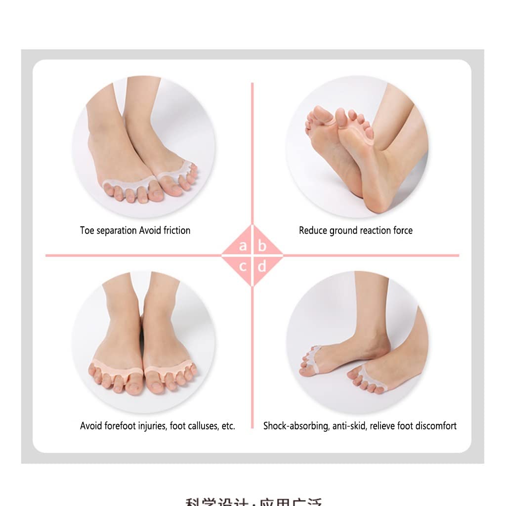 Separadores de Dedos de los pies, Dedos superpuestos, Martillo y juanete, Alivio del Dolor en el pie, Hombres y Mujeres, alisador de Hallux Valgus, Yoga, Correr correctamente