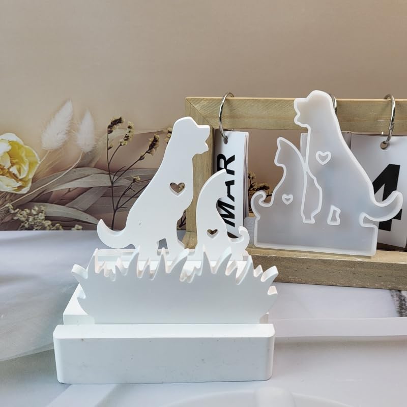 ALEFBET Silikonformen Set Für Kerzenhalter - DIY Gießformen Für Gips & Epoxidharz