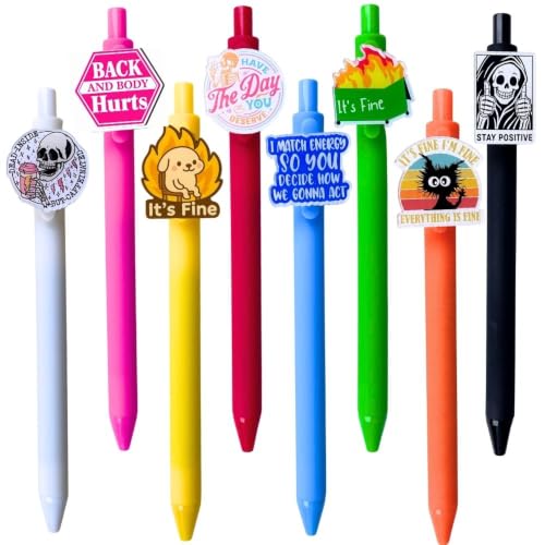 8 PC Funny Pens with Sayings | Cute Sarcastic...